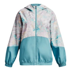 Under Armour Woven Printed Full-Zip Jacket - Girls'