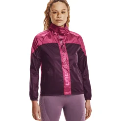 Under Armour Rush Woven Shine Jacket - Women's -Kell Warm Shop 1040963 800 auto