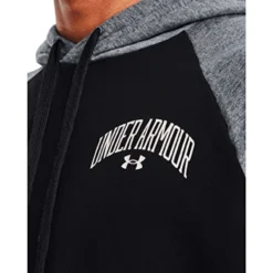 Under Armour Rival Wordmark Colorblock Hoodie - Men's -Kell Warm Shop 1123694 800 auto