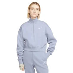 Nike Sportswear Phoenix Fleece Oversized Half-Zip Crop Sweatshirt - Women's -Kell Warm Shop 1290014 800 auto