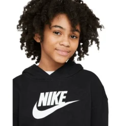 Nike Sportswear Club French Terry Cropped Hoodie - Girls' -Kell Warm Shop 1349426 800 auto