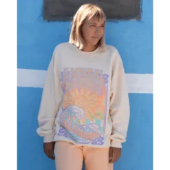 Billabong Ride In Oversized Crewneck Sweatshirt - Women's