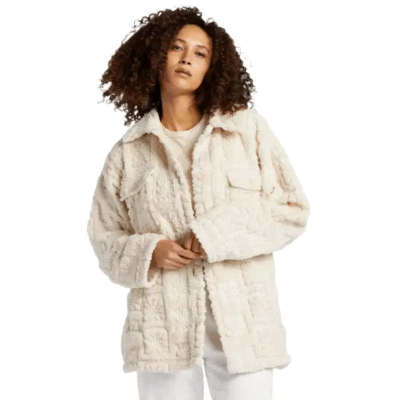 Billabong Fairbanks Button-Up Teddy Bear Jacket - Women's 1 Billabong Fairbanks Button-Up Teddy Bear Jacket - Women's