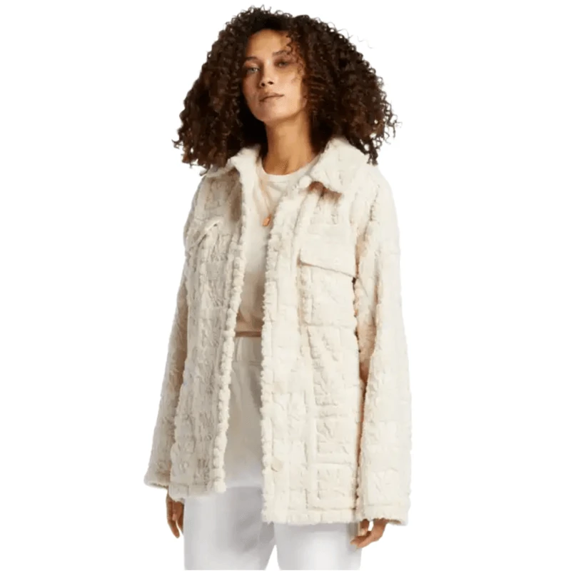 Billabong Fairbanks Button-Up Teddy Bear Jacket - Women's 2 Billabong Fairbanks Button-Up Teddy Bear Jacket - Women's - Image 2