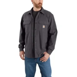 Carhartt Rugged Flex Relaxed Fit Canvas Fleece-lined Shirt Jacket - Men's